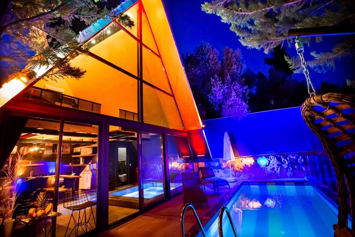 Kaş İslamlar'da Şık Tasarıma Sahip, Özel Havuzlu, Balayı Villası-22887