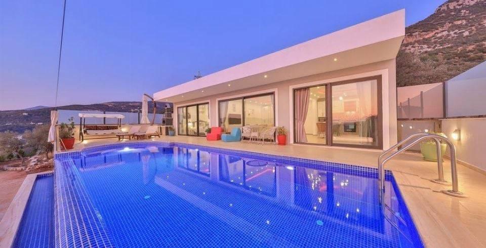 Kaş İslamlar'da Gözlerden Uzak, Özel Havuzlu, Balayı Villası-40098