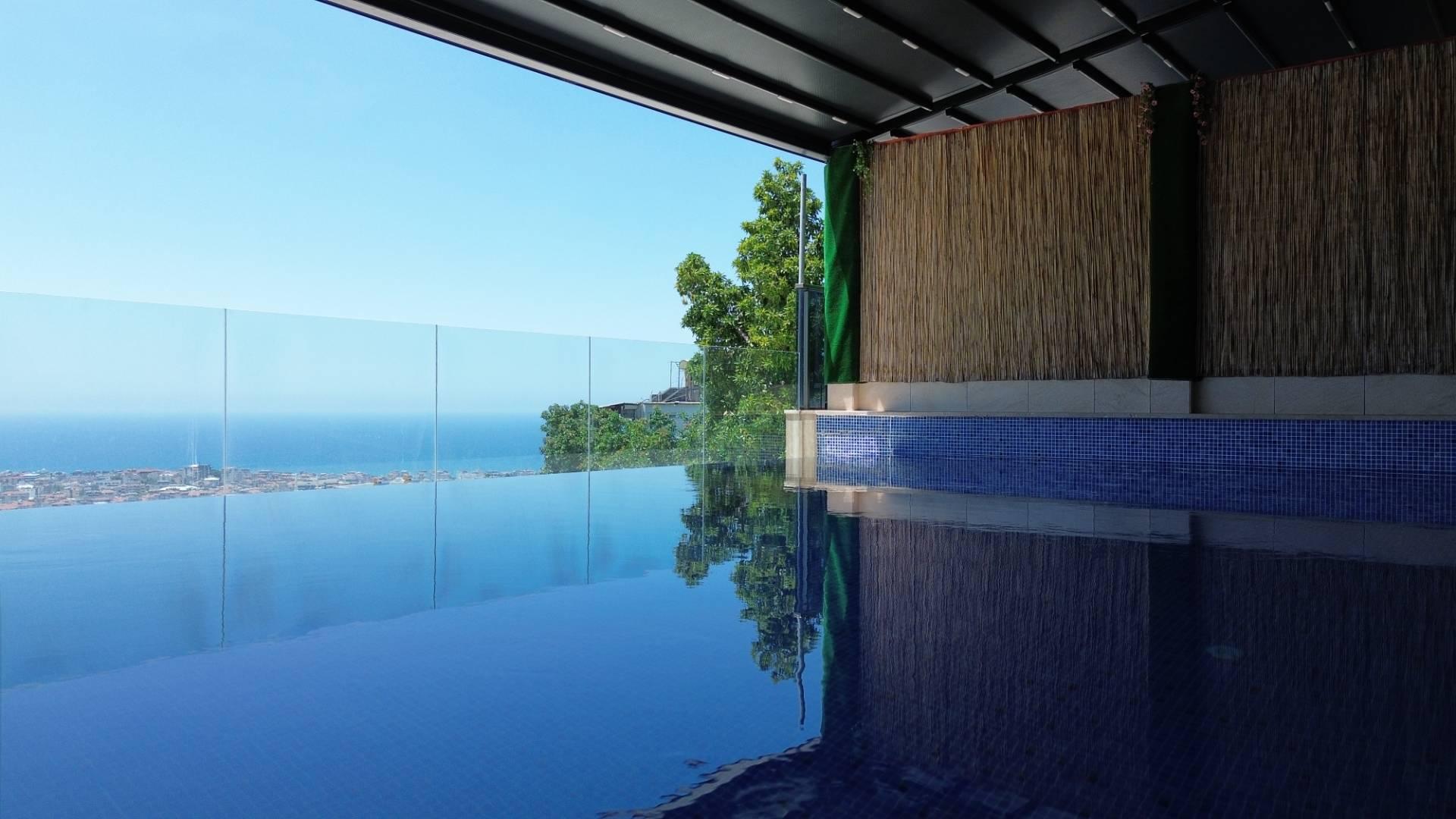 Alanya Büyükhasbahçe'de Merkeze Yakın, Özel Havuzlu, Balayı Villası-43125