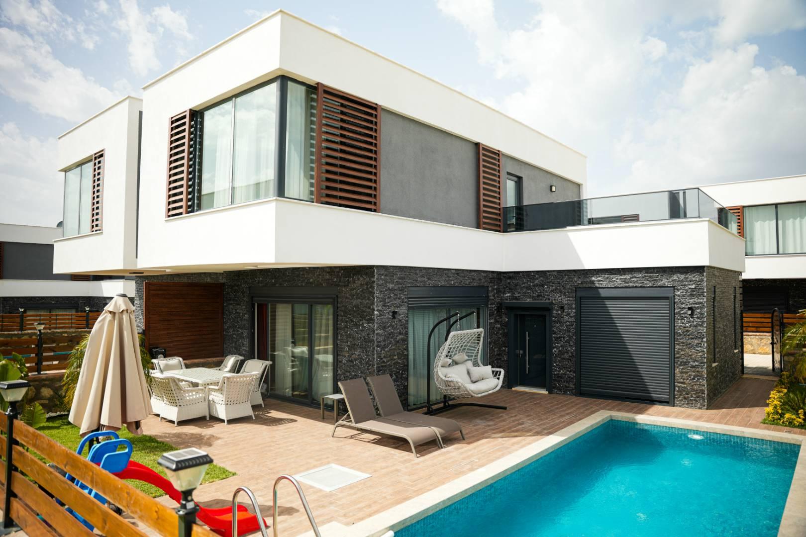 Alanya İncekum'da Sakin Konumda, Özel Havuzlu, Lüks Villa-42590