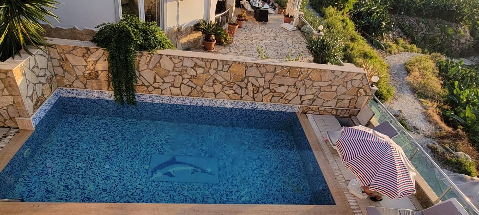 Alanya Kargıcak'ta Muhteşem Deniz Manzaralı, Özel Havuzlu, Şık Villa-43390