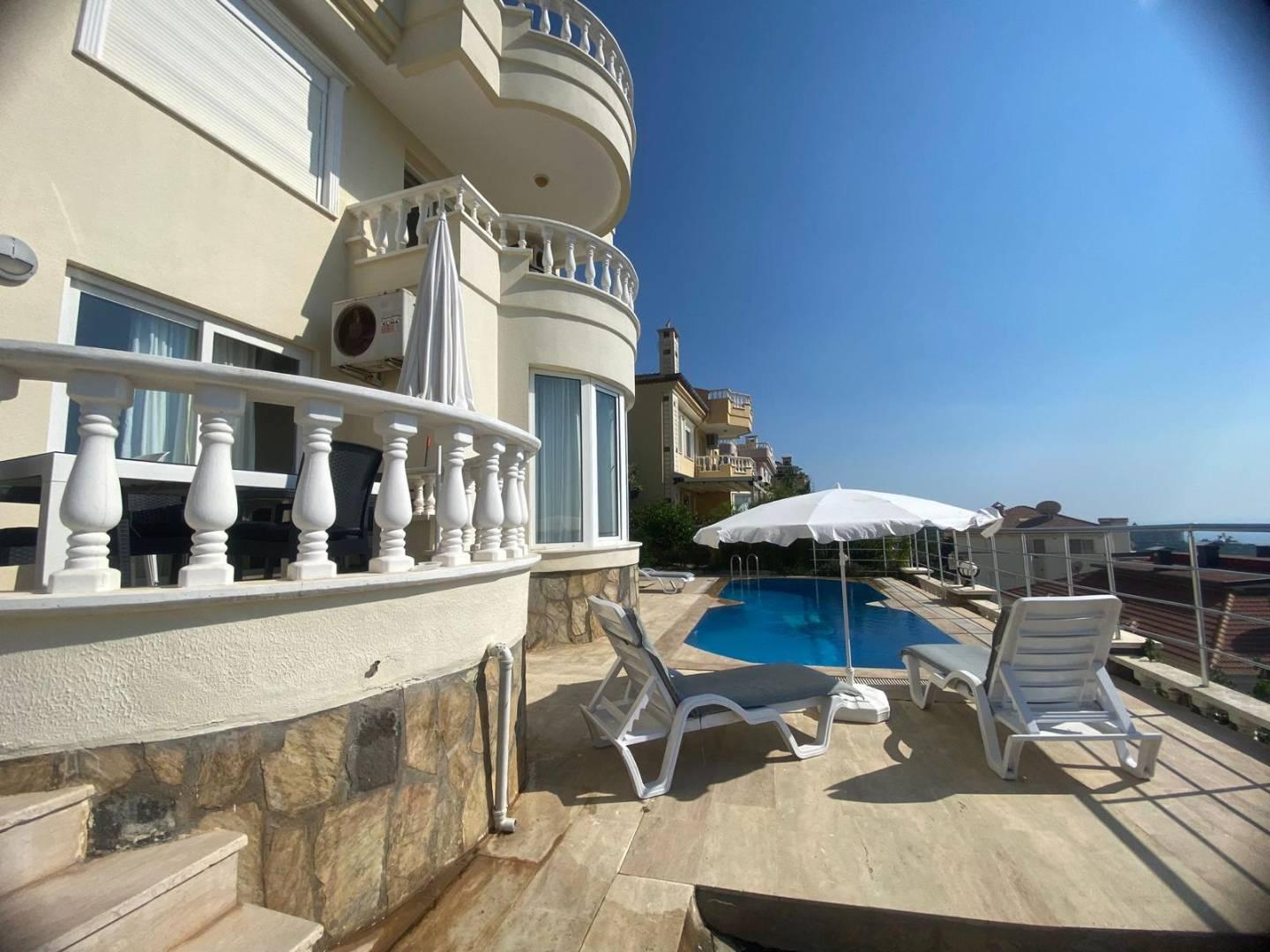 Alanya Kargıcak'ta Merkezi Konumda, Özel Havuzlu, Lüks Villa-43391