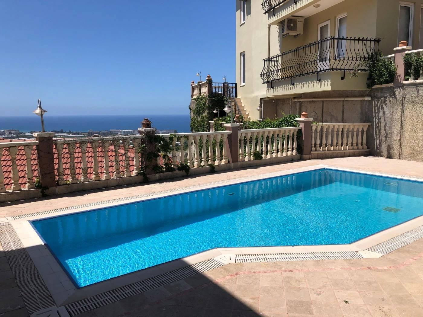 Alanya Kargıcak'ta Deniz Manzaralı, Özel Havuzlu, Konforlu Villa-42739