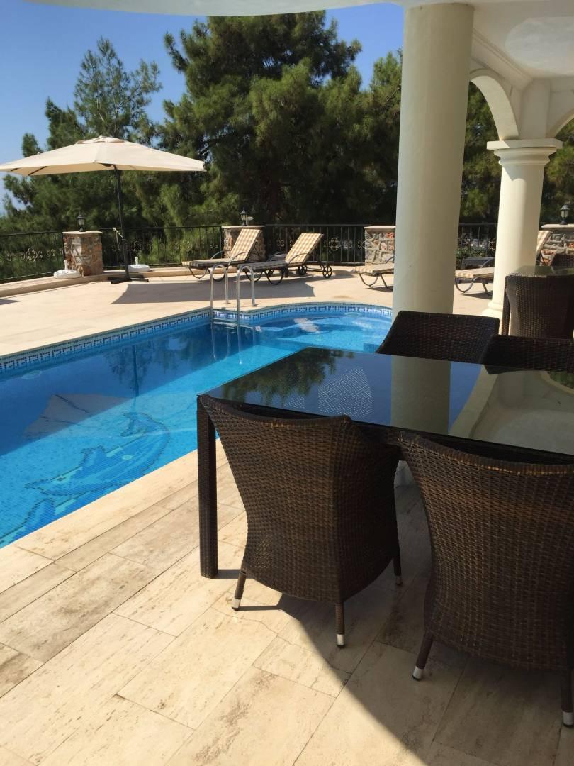 Alanya Bektaş'da Merkezi Konumda, Özel Havuzlu, 8 Kişilik Villa-42331