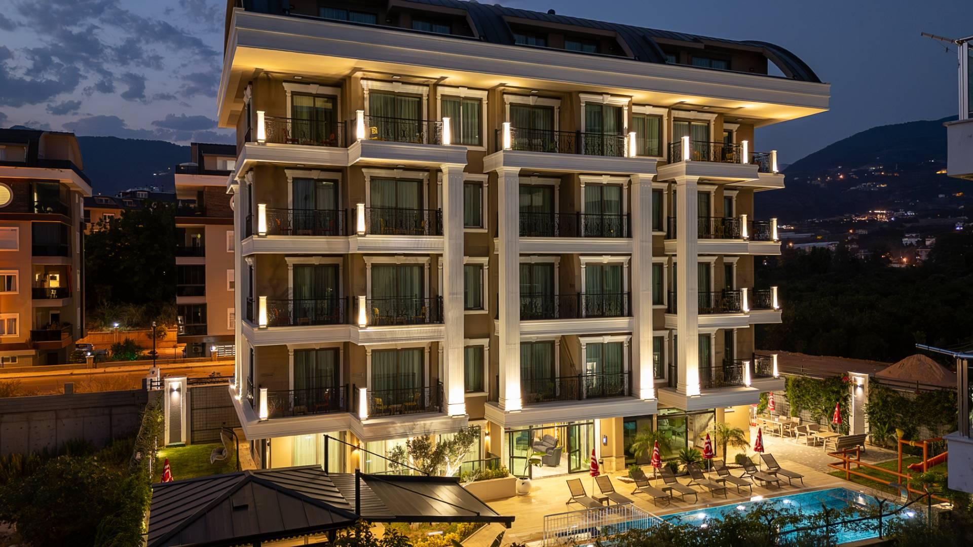 Alanya Oba'da Çekirdek Ailelere Uygun, Ortak Havuzlu, 2+1 Lüks Suite-43399