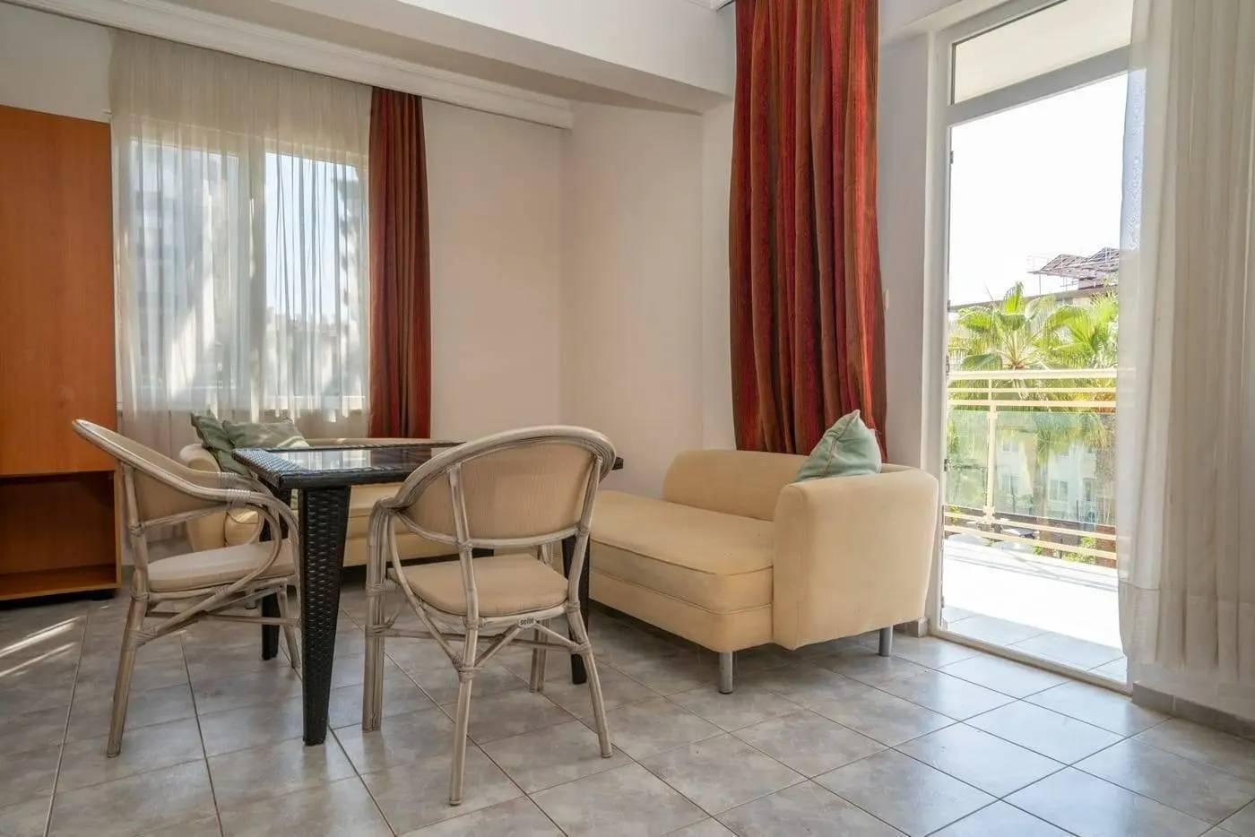 Antalya Alanya'da Ailelere Uygun, Ortak Havuzlu, 1+1  Suite-43721