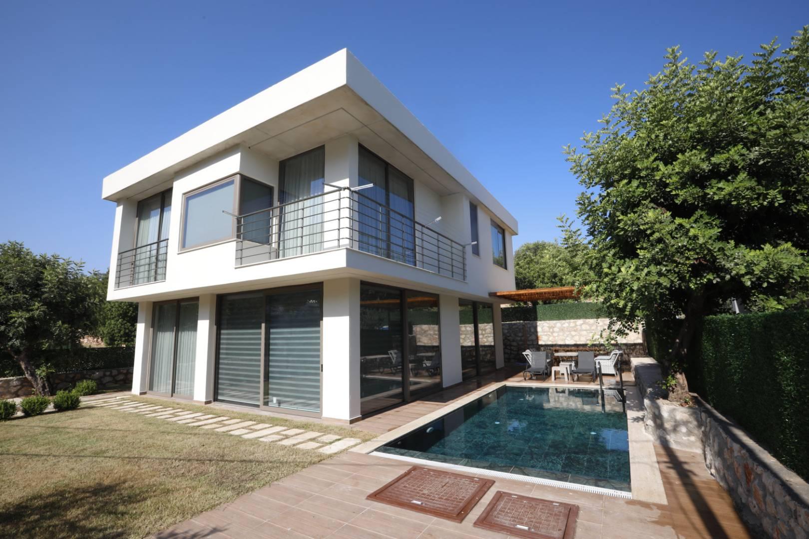 Antalya Finike'de Doğa İçerisinde, Özel Havuzlu, Jakuzili Villa-43154