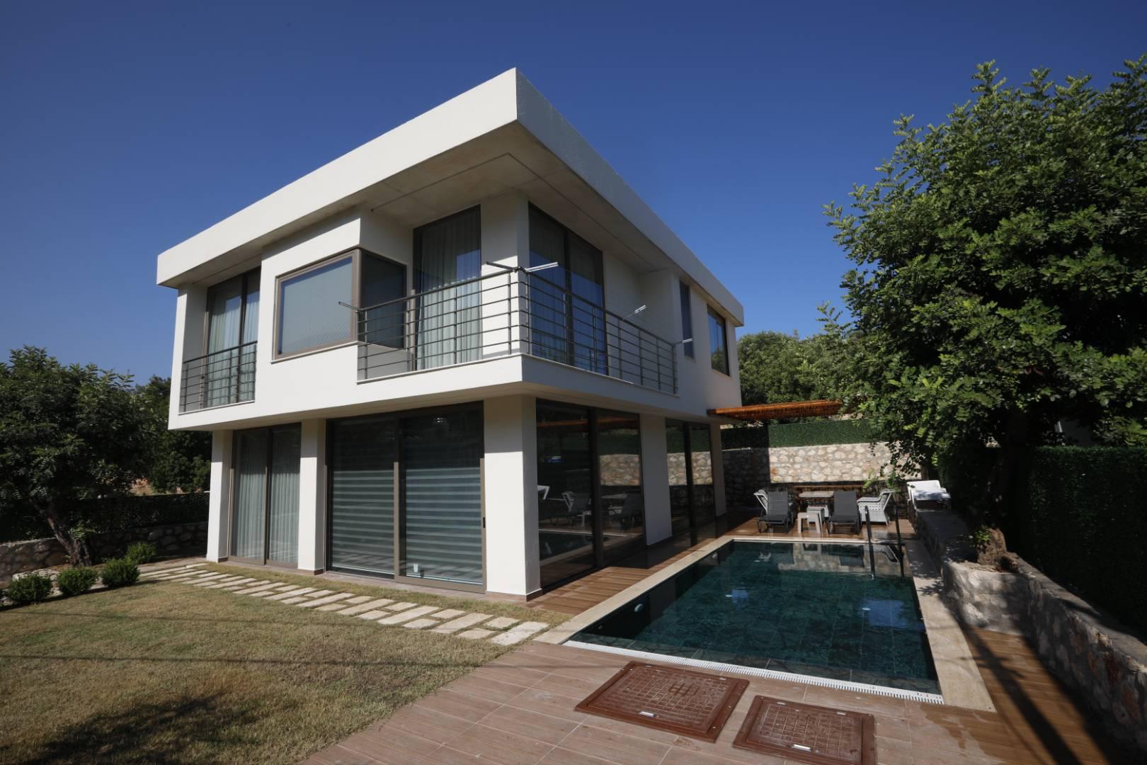 Antalya Finike'de Doğa İçerisinde, Özel Havuzlu, Jakuzili Villa-43154