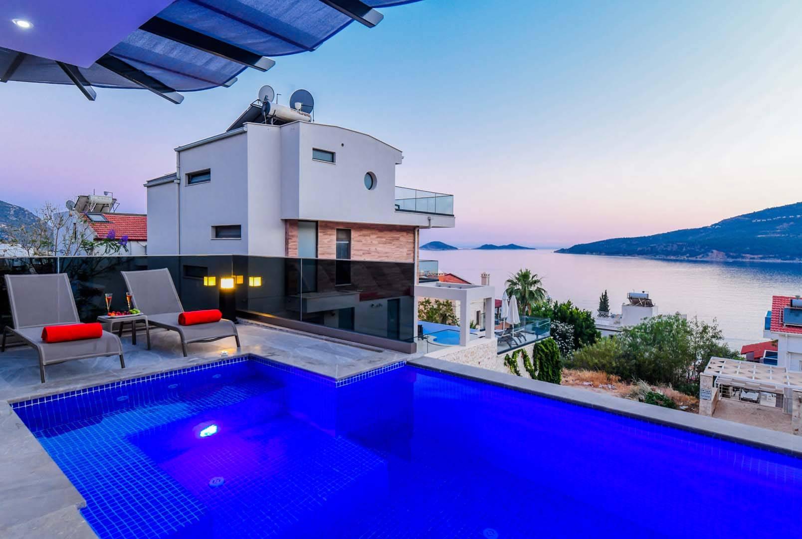Kaş Kalkan'da Deniz Ve Doğa Manzaralı, Özel Havuzlu, Modern Villa-40951