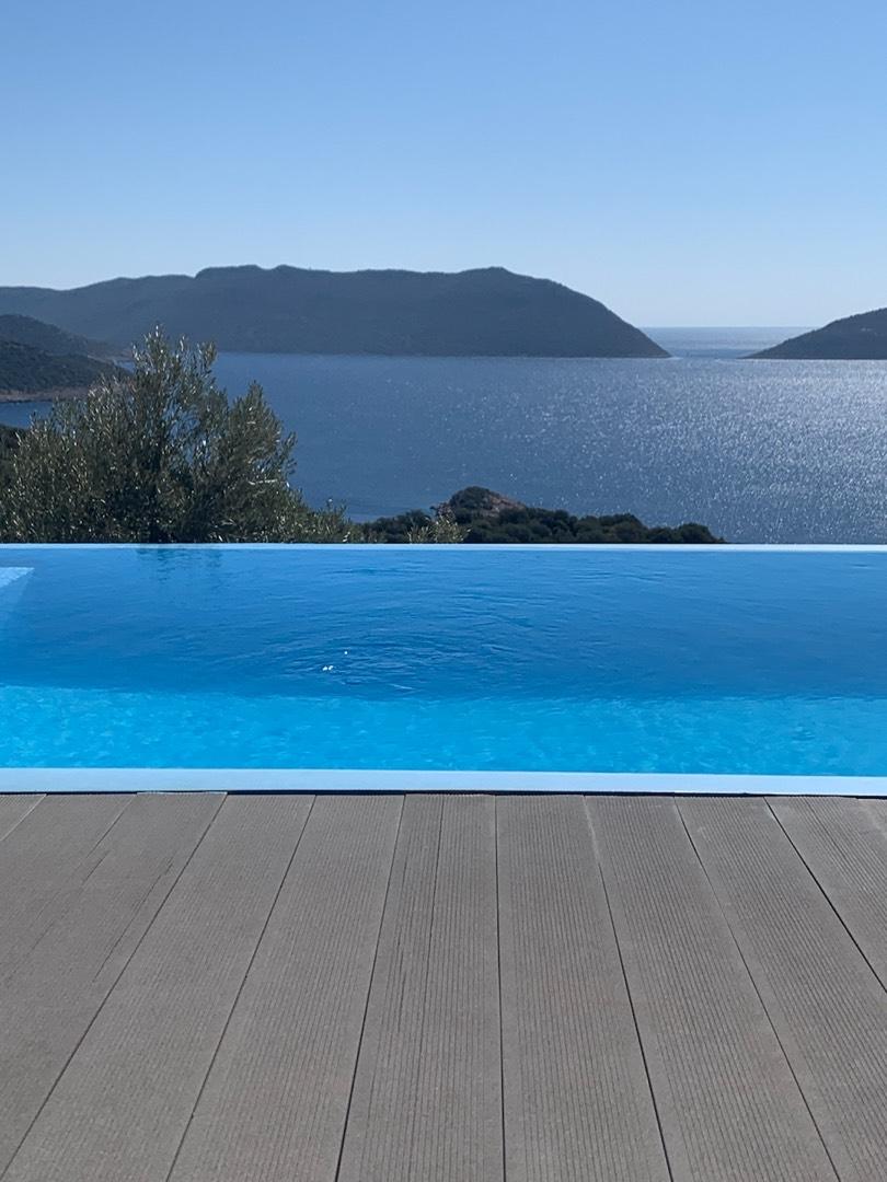 Antalya Kaş'ta Eşsiz Deniz Manzaralı, Özel Havuzlu, Kiralık Villa-28152