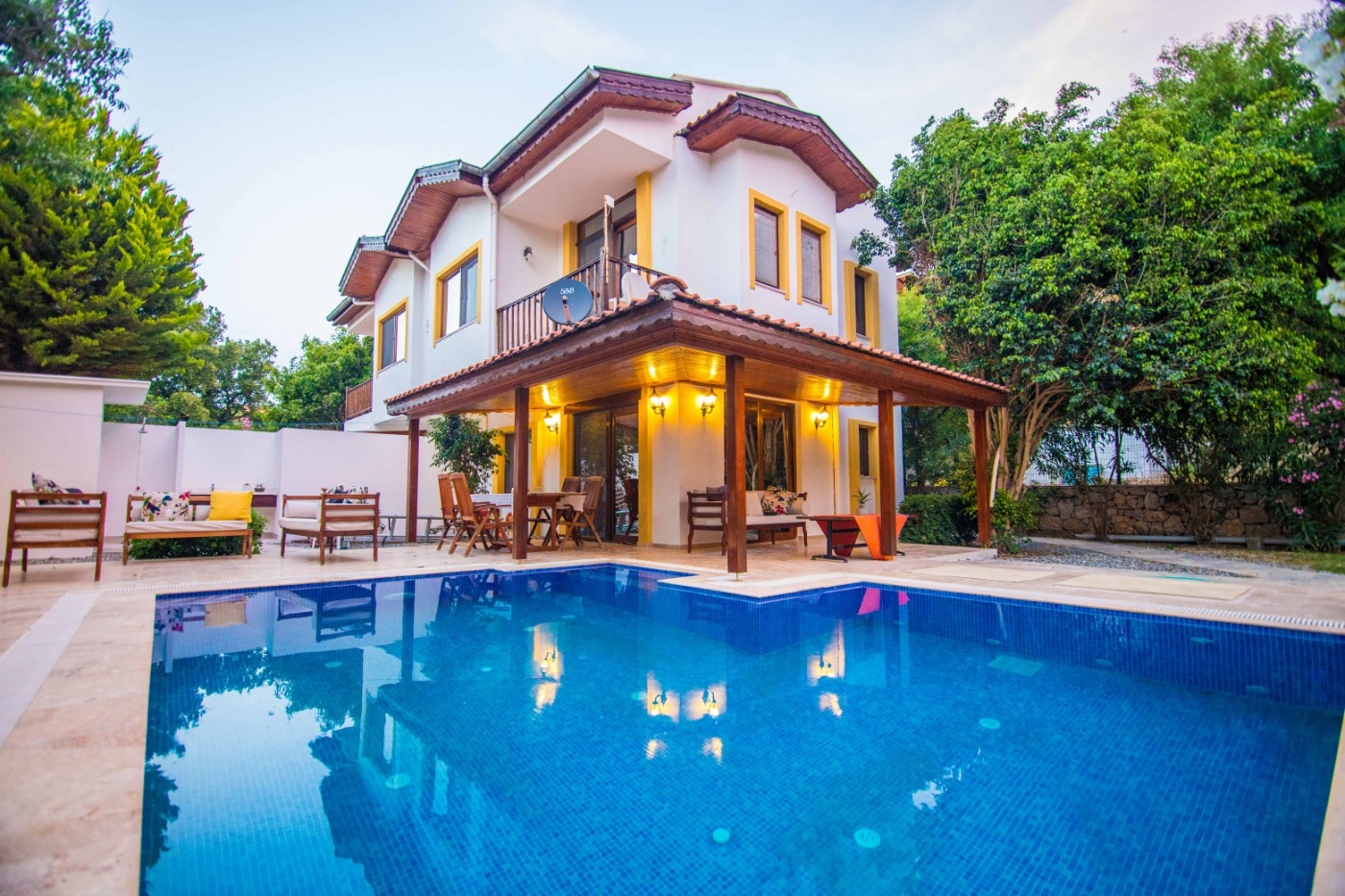Marmaris Söğüt'te Kalabalık Ailelere Uygun, Özel Havuzlu, Şık Villa
