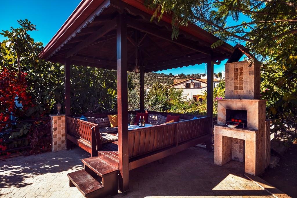 Kalkan'da Muhteşem Taş Mimarisine Sahip, Özel Havuzlu, Kiralık Villa-13020