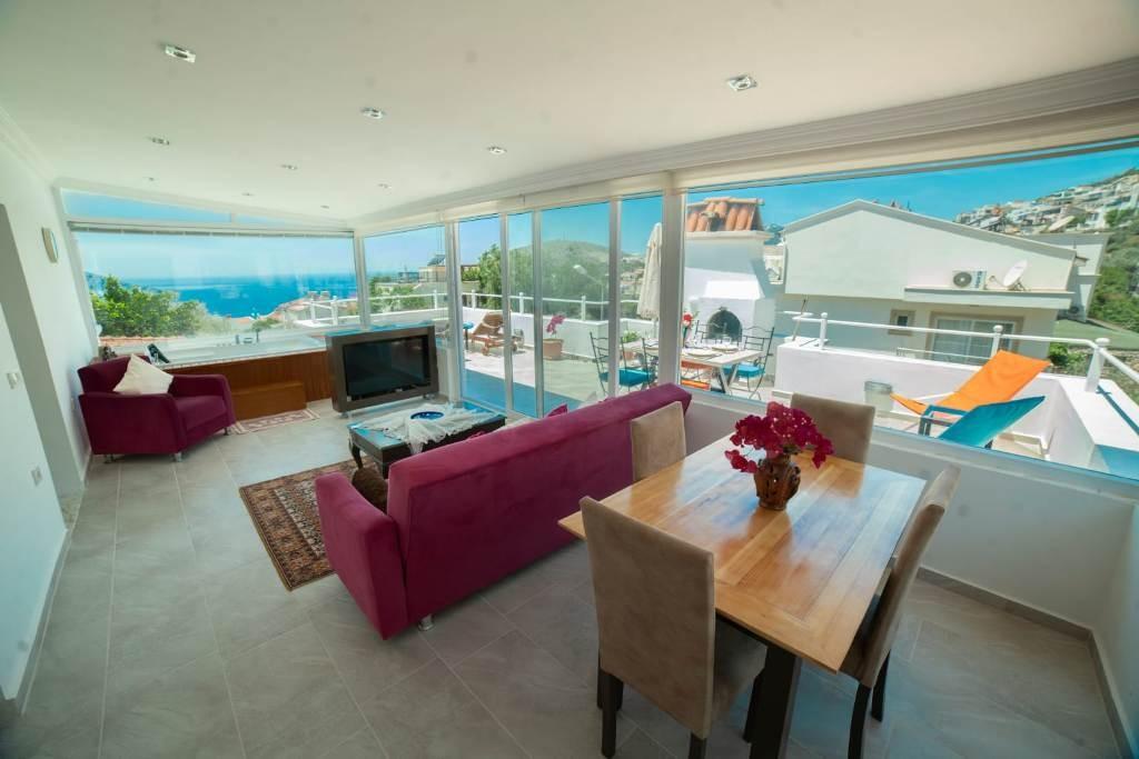 Kaş Kalkan'da Merkeze ve Denize Yakın, Jakuzili, 2 Kişilik Suit-15665