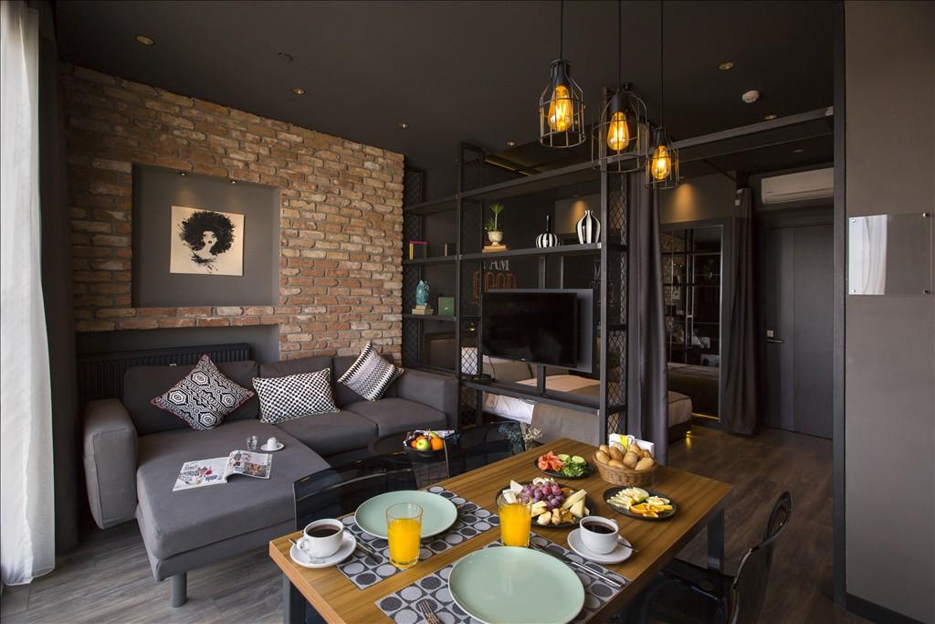 İstanbul Ataşehir'de Şehir Manzaralı, Konforlu, Balayı Dairesi-16182