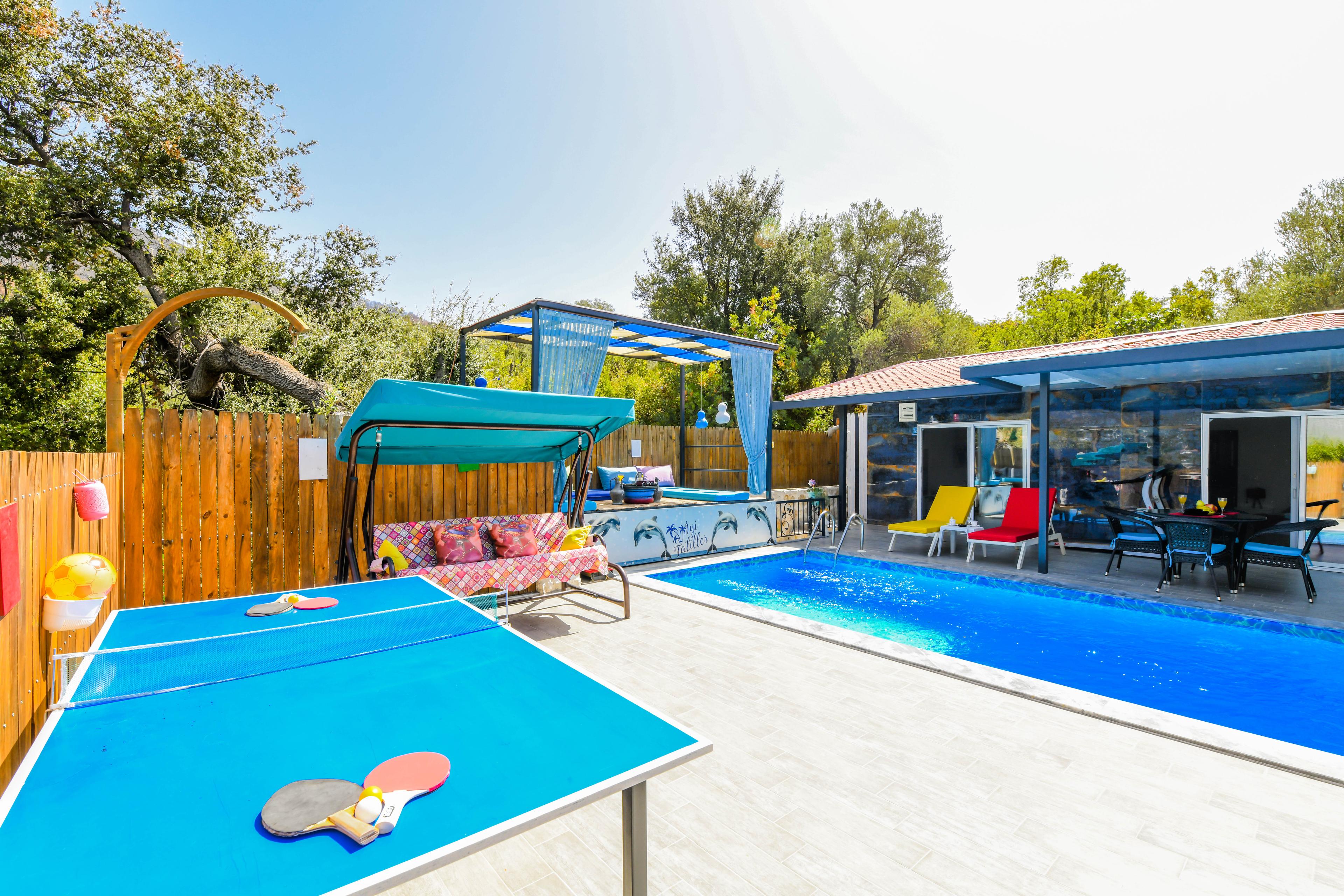 Kaş Üzümlü'de Doğayla İç İçe, Özel Havuzlu, Jakuzili Villa-19587