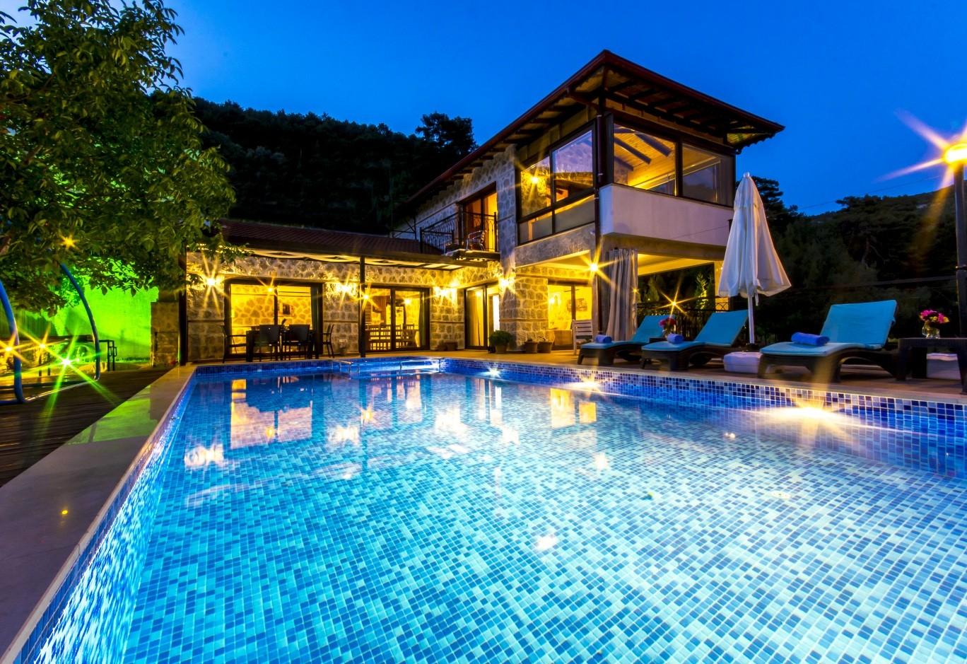 Kaş İslamlar'da Muhteşem Doğada, Özel Havuzlu, 4 Kişilik Villa-20550