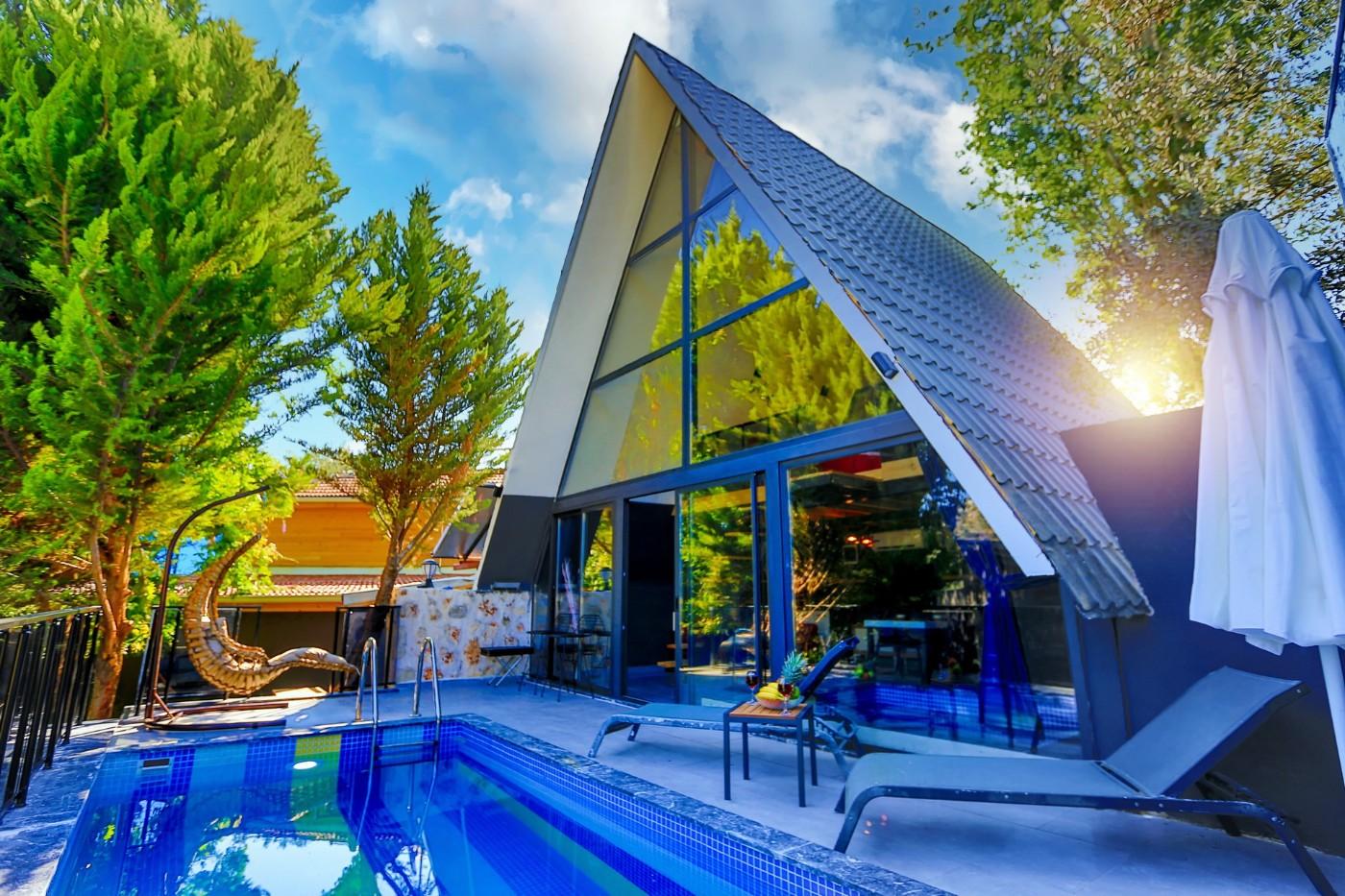 Kaş İslamlar'da Şık Tasarıma Sahip, Özel Havuzlu, Balayı Villası-22887