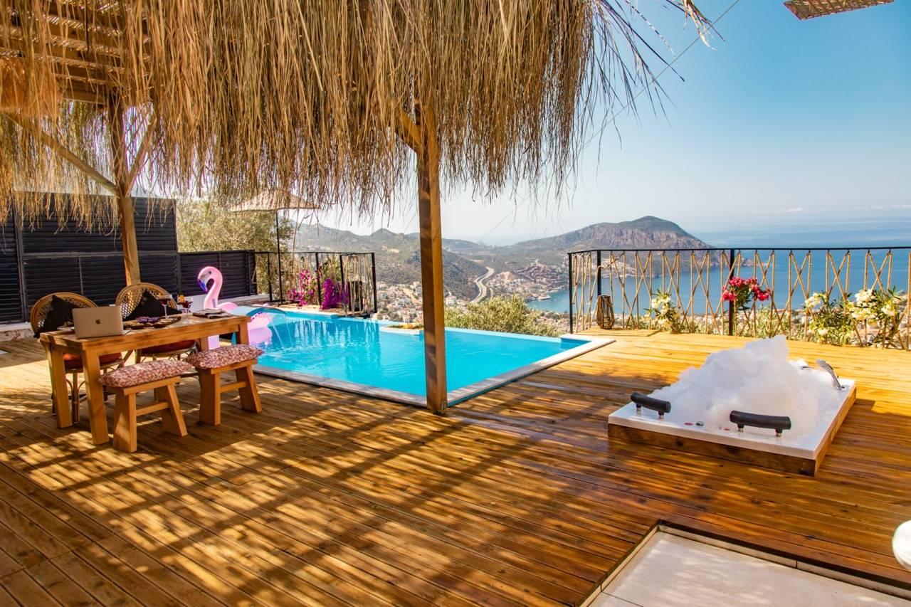 Kaş İslamlar'da Balayı Çiftlerine Uygun, Özel Havuzlu, Tiny House-28086