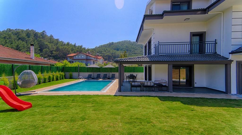 Fethiye İnlice'de Geniş Bahçeli, Özel Havuzlu, 5+1 Kiralık Villa-26714