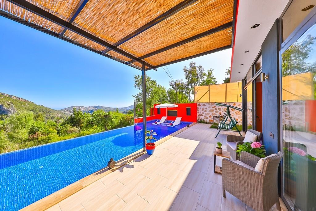 Kaş İslamlar'da Doğa İle İç İçe, Kapalı Havuzlu, Balayı Villası-17786