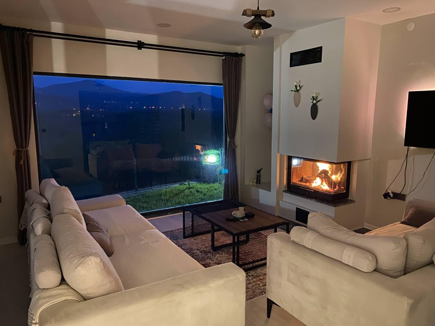 Bartın Merkez'de Yemyeşil Bahçeli, Şömineli, Bahçeli Şık Villa-36187