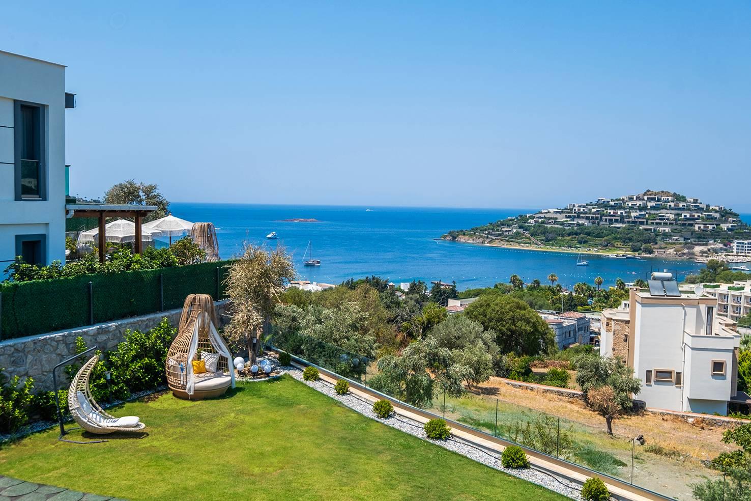 Bodrum Dirmil'de Eşsiz Deniz Manzaralı, Özel Havuzlu, 9 Kişilik Villa-41029