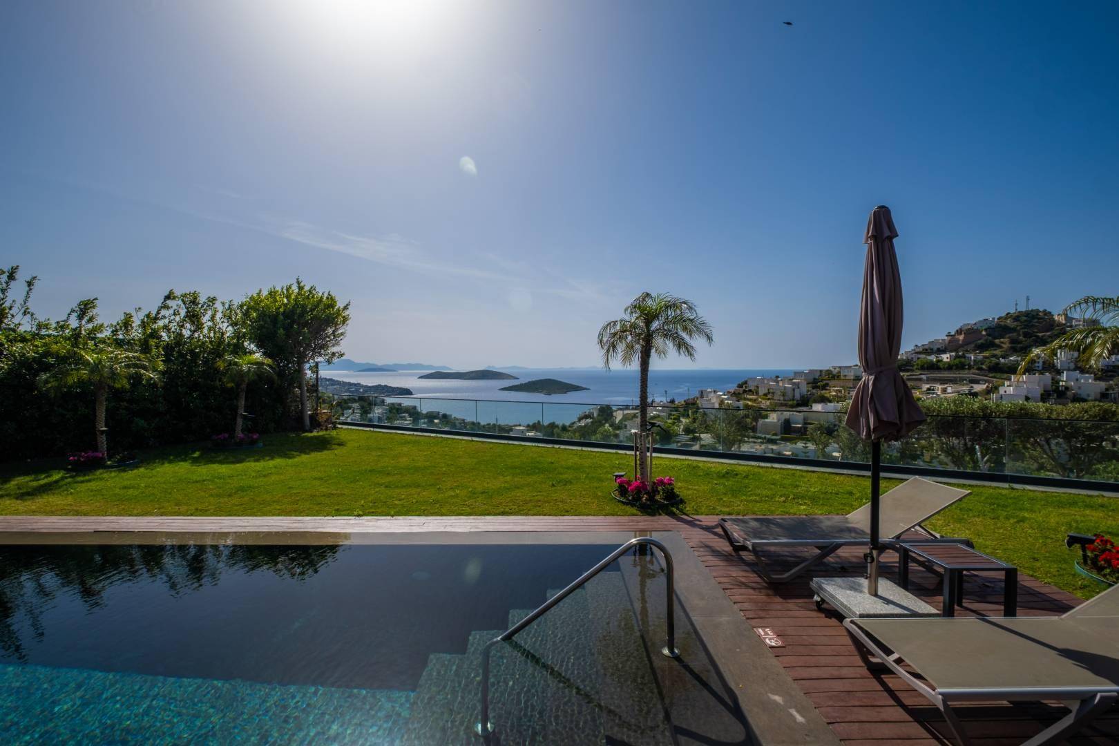 Bodrum Geriş'de Tasarımıyla Büyüleyen, Özel Havuzlu, Lüks Villa-43936