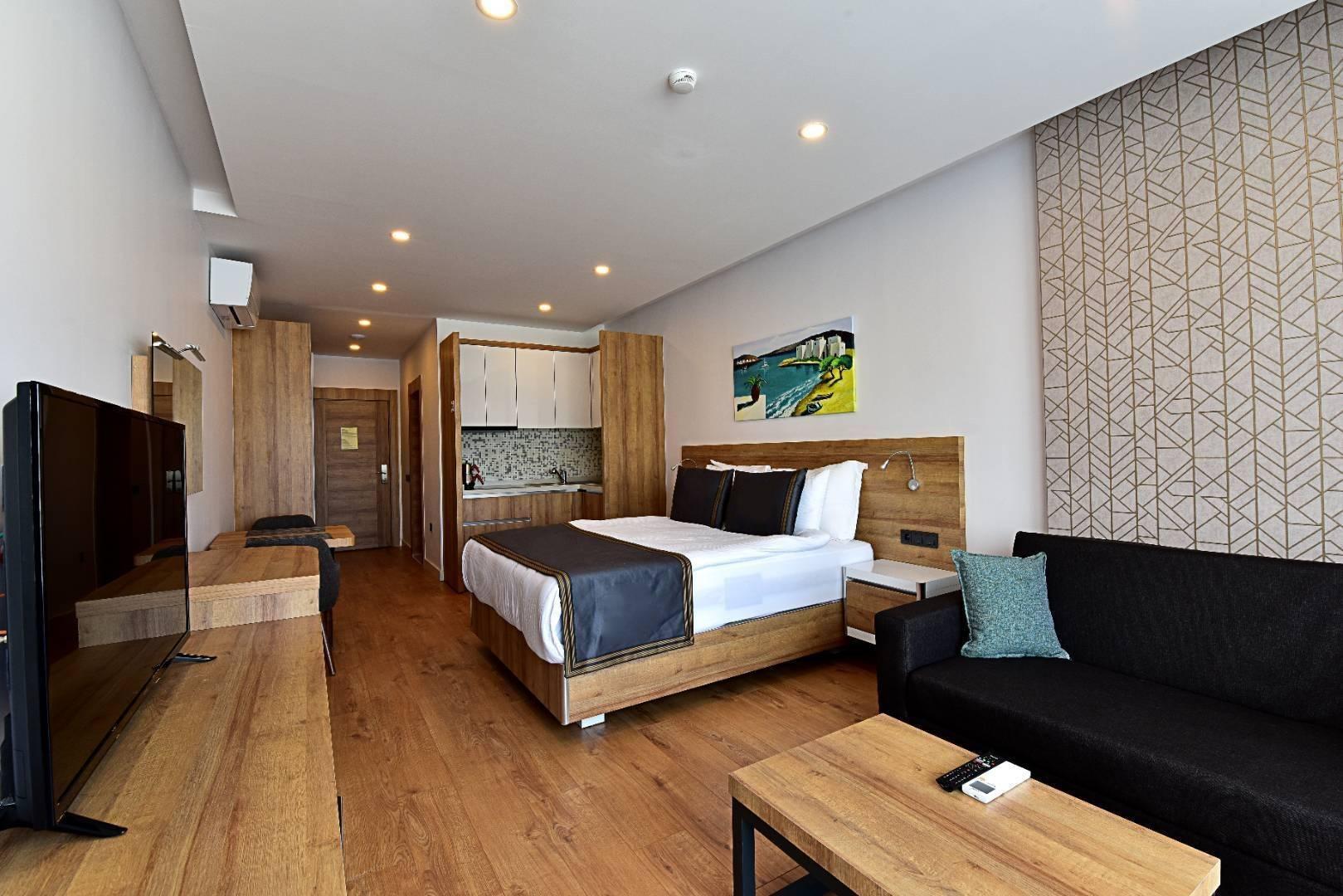 Bodrum Gümbet'te Yeşillikler İçerisinde, Ortak Havuzlu, Konforlu Suit-36646