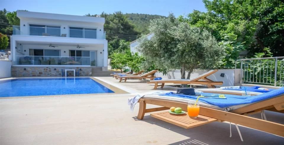 Bodrum Güvercinlik'te Göz Alıcı Manzaralı, Özel Havuzlu, Lüks Villa-41643