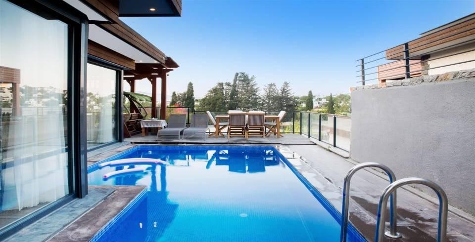 Muğla Bodrum'da Sakin Konumda, Özel Havuzlu, Modern Villa-43490
