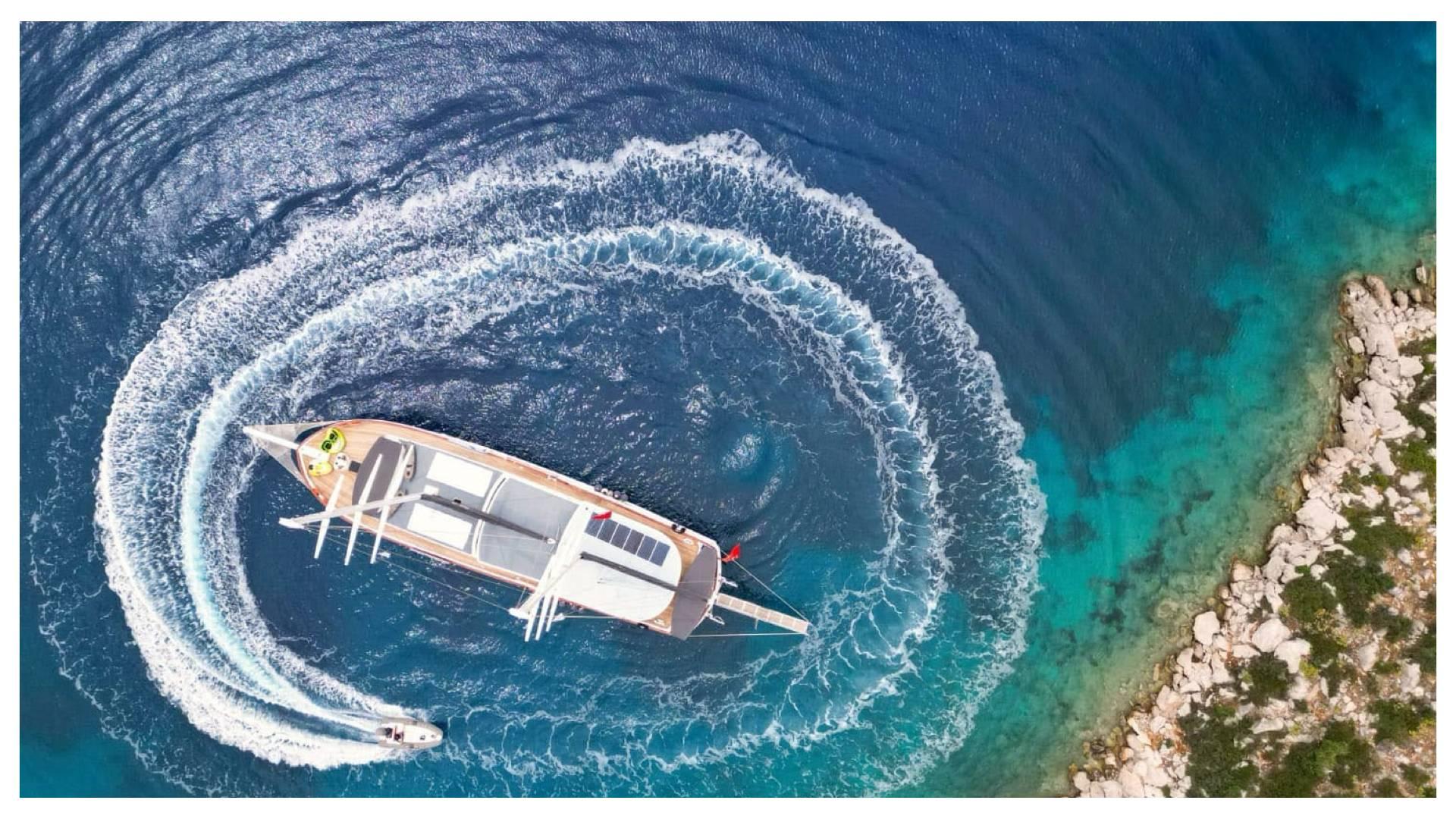 Fethiye Göcek'te Masmavi Sularda, 14 Kişilik, Modern Gulet-43084