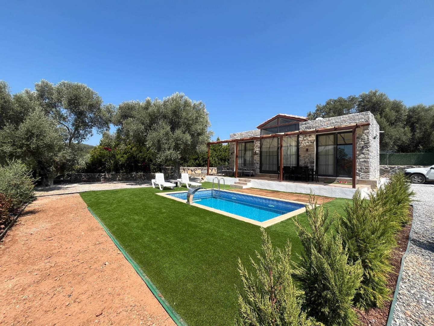 Bodrum Çiftlik'te Doğa İçerisinde, Özel Havuzlu, Konforlu Villa-41269