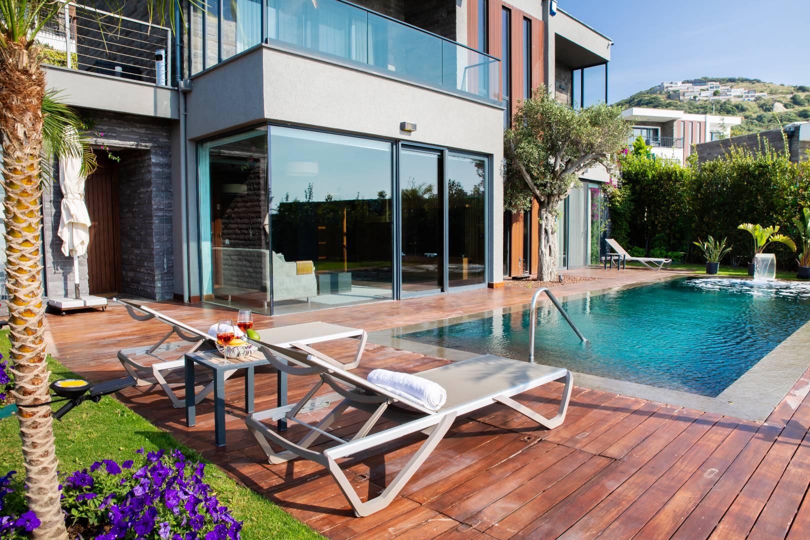 Muğla Bodrum'da Tasarımıyla Büyüleyen, Özel Havuzlu, Lüks Villa-36703