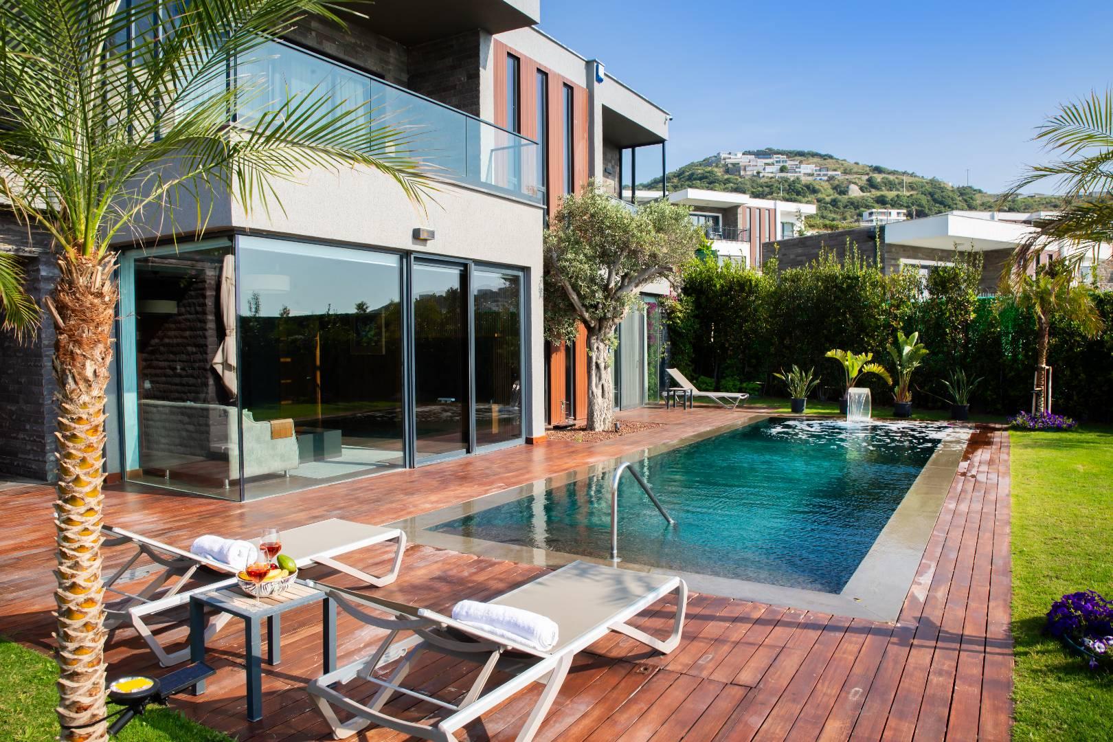 Muğla Bodrum'da Tasarımıyla Büyüleyen, Özel Havuzlu, Lüks Villa-36703