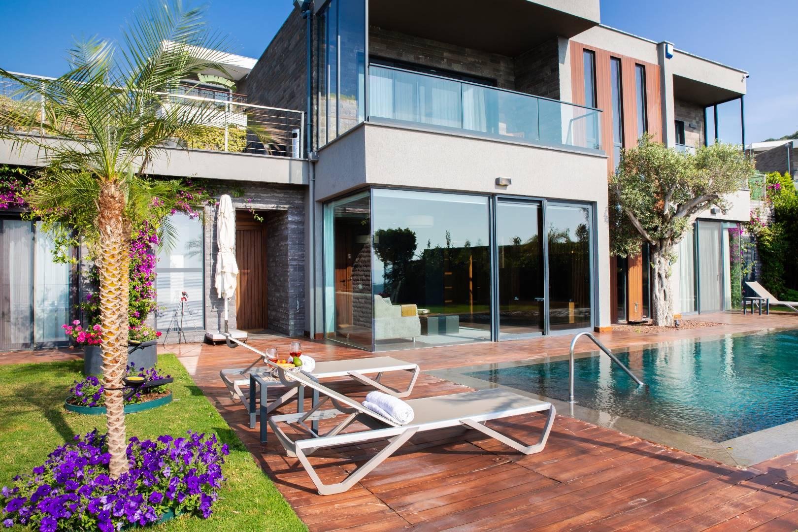 Muğla Bodrum'da Tasarımıyla Büyüleyen, Özel Havuzlu, Lüks Villa-36703