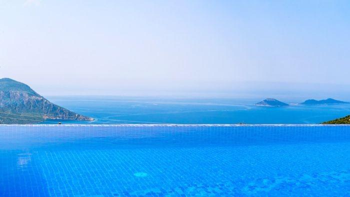 Kaş İslamlar'da Eşsiz Deniz Manzaralı, Özel Havuzlu, Jakuzili Villa-22405