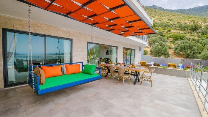 Kaş İslamlar'da Deniz ve Doğa Manzaralı, Özel Havuzlu, Kiralık Villa-22409