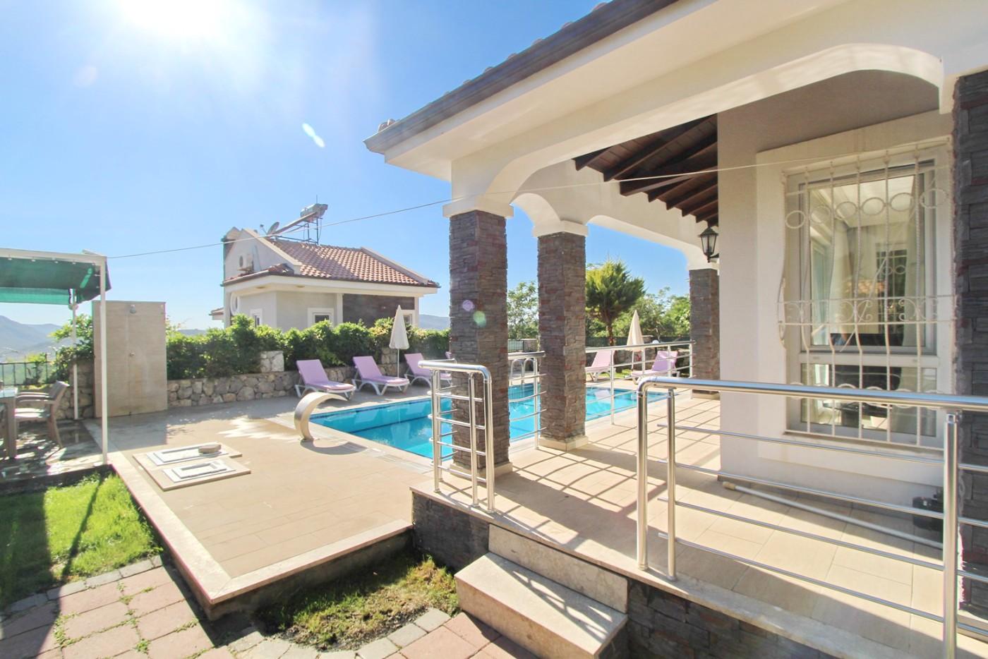 Fethiye Ölüdeniz'de Vadi Manzaralı, Özel Havuzlu, 3+1 Villa-15884