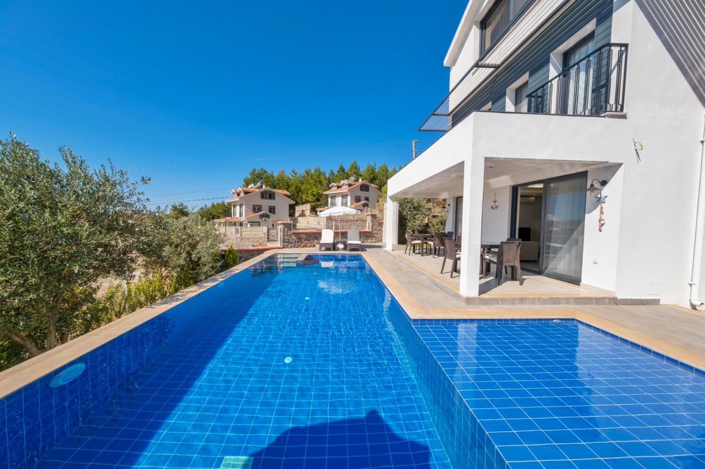 Fethiye Ölüdeniz'de Özel Havuzlu, Doğa Manzaralı, Kiralık Villa-19365