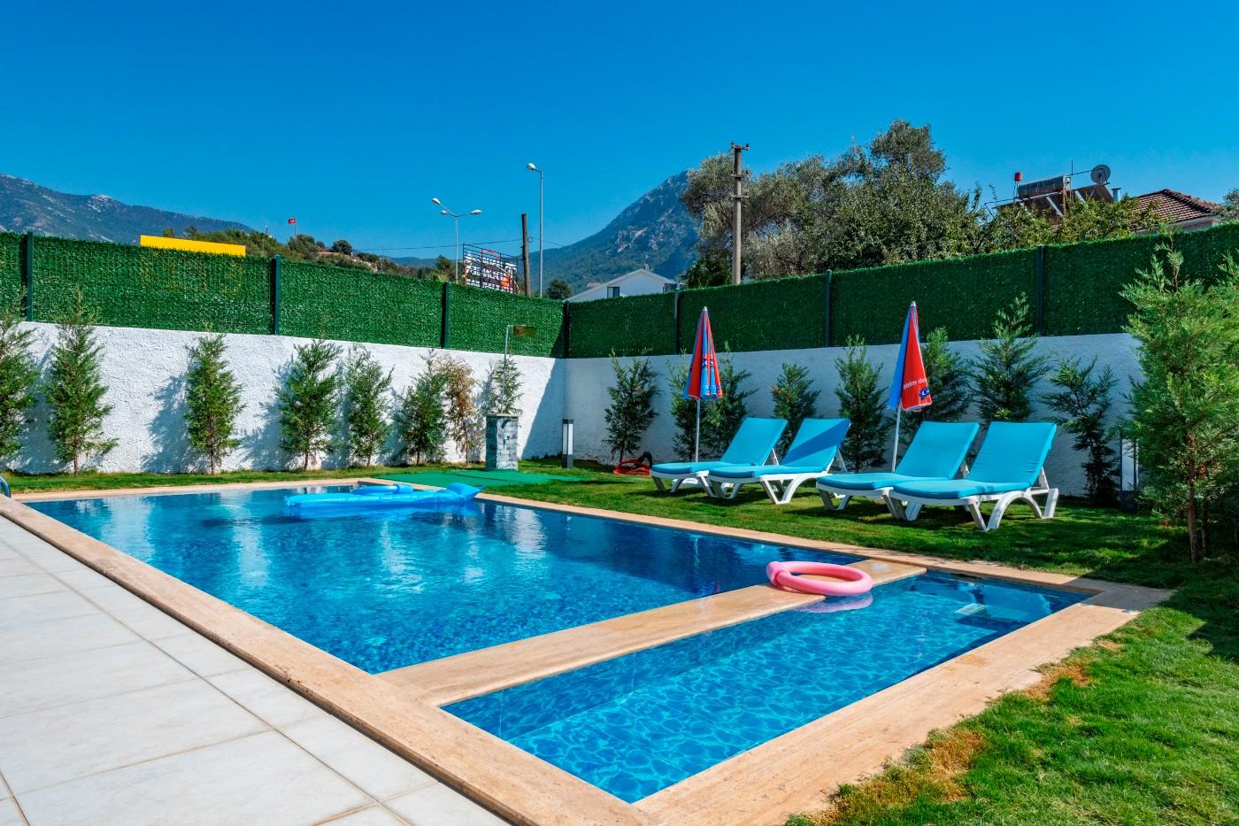 Fethiye Ölüdeniz'de Enfes Doğada, Özel Havuzlu, Yeşil Bahçeli Villa-19983