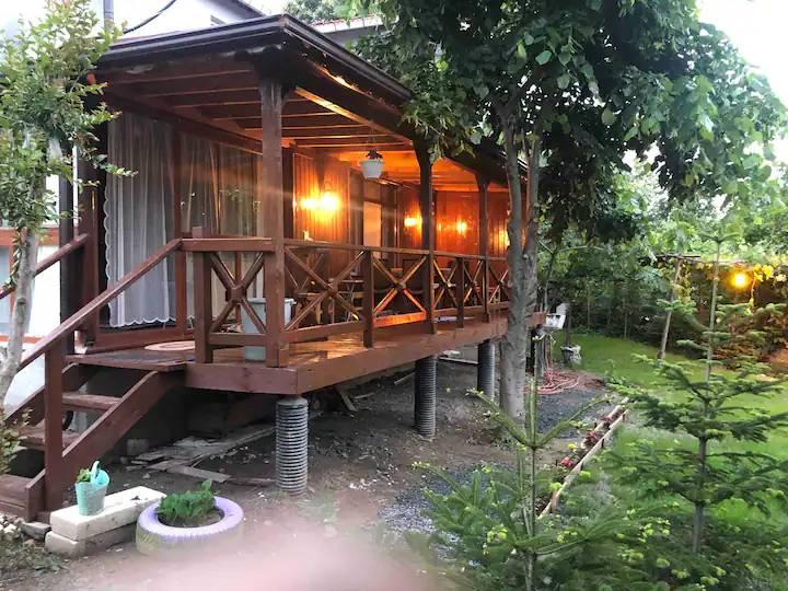 Sapanca Memnuniye'de Özel Havuzlu, 1+1, Ahşap Tiny House-29246