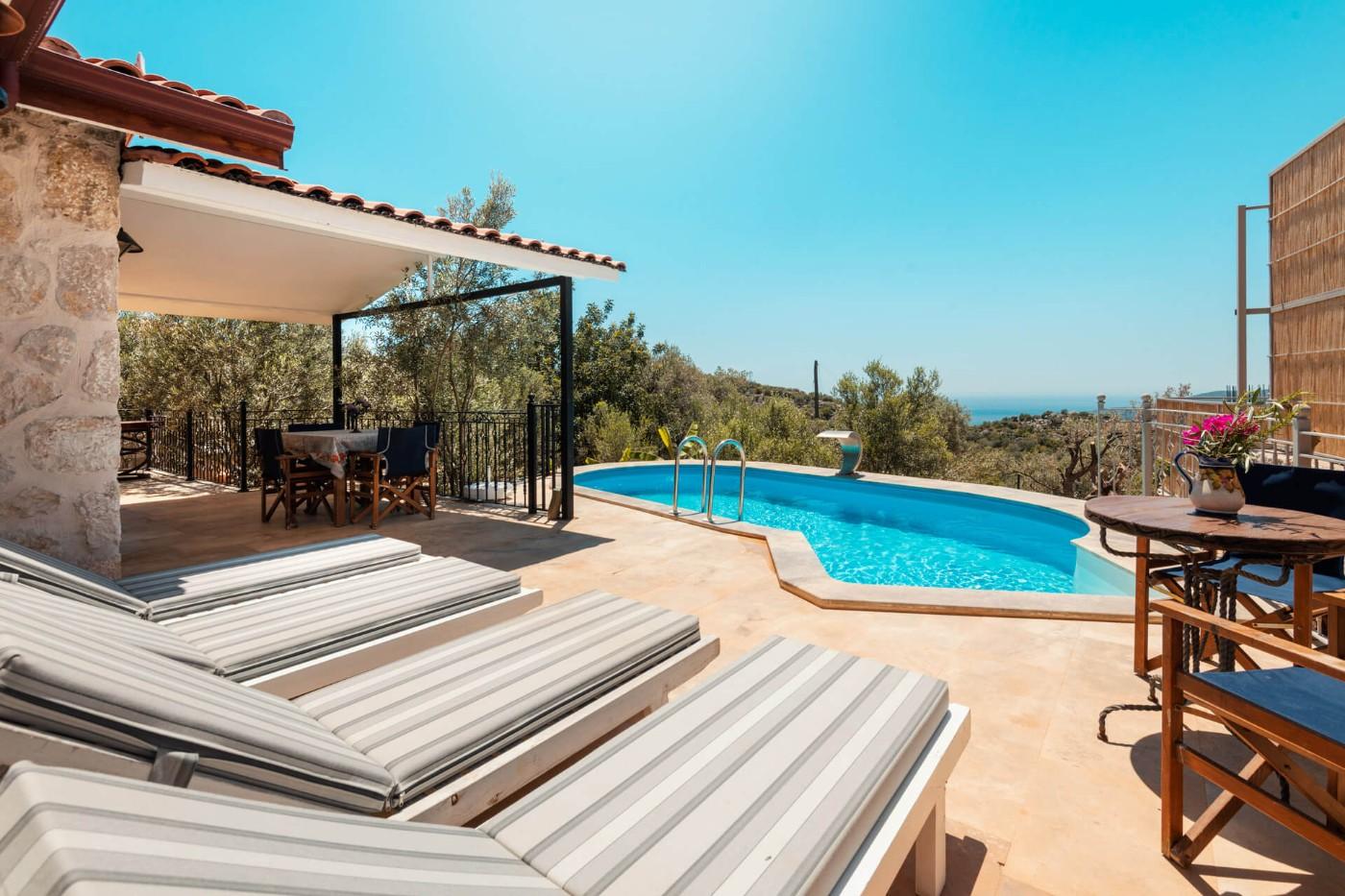 Kalkan Kördere'de Merkeze ve Denize Yakın, Özel Havuzlu, Kiralık Villa-18455