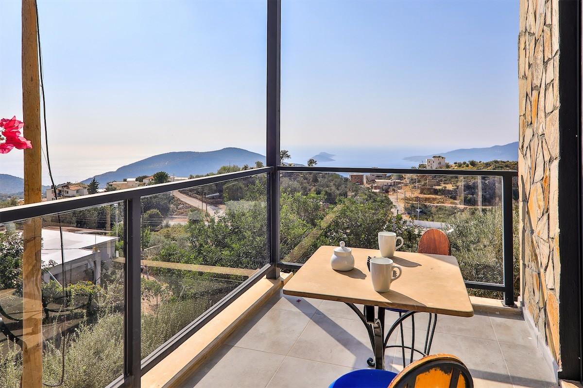 Kaş Bezirgan'da Merkezi Konumda, Isıtmalı Havuzlu, Şık Villa-15943