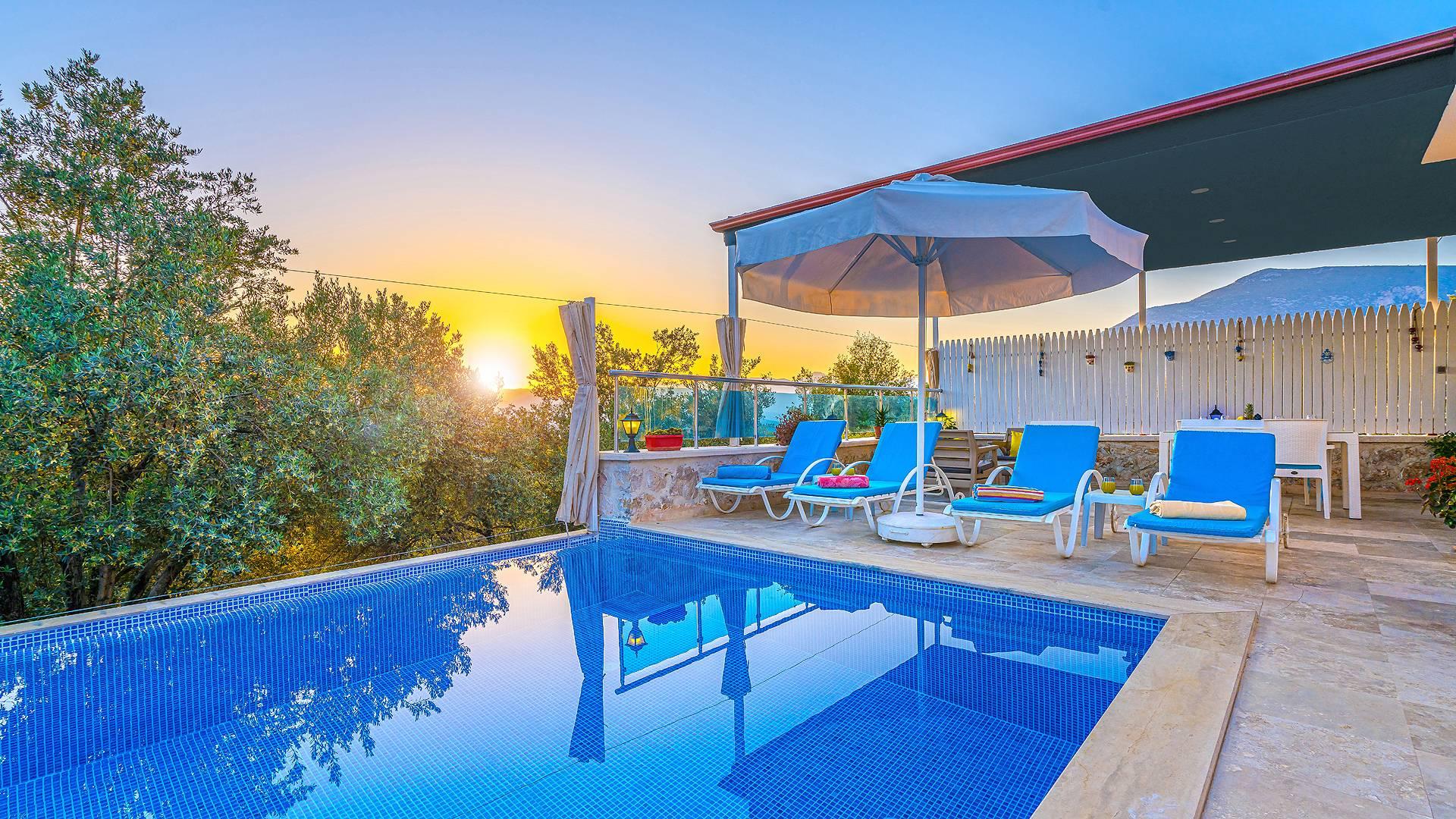 Kaş Üzümlü'de Enfes Doğada, Özel Havuzlu, Jakuzili Villa-41658