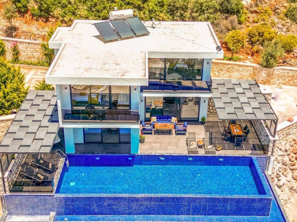 Kaş Bezirgan'da Muhteşem Deniz Manzaralı, Özel Havuzlu, Lüks Villa-30305