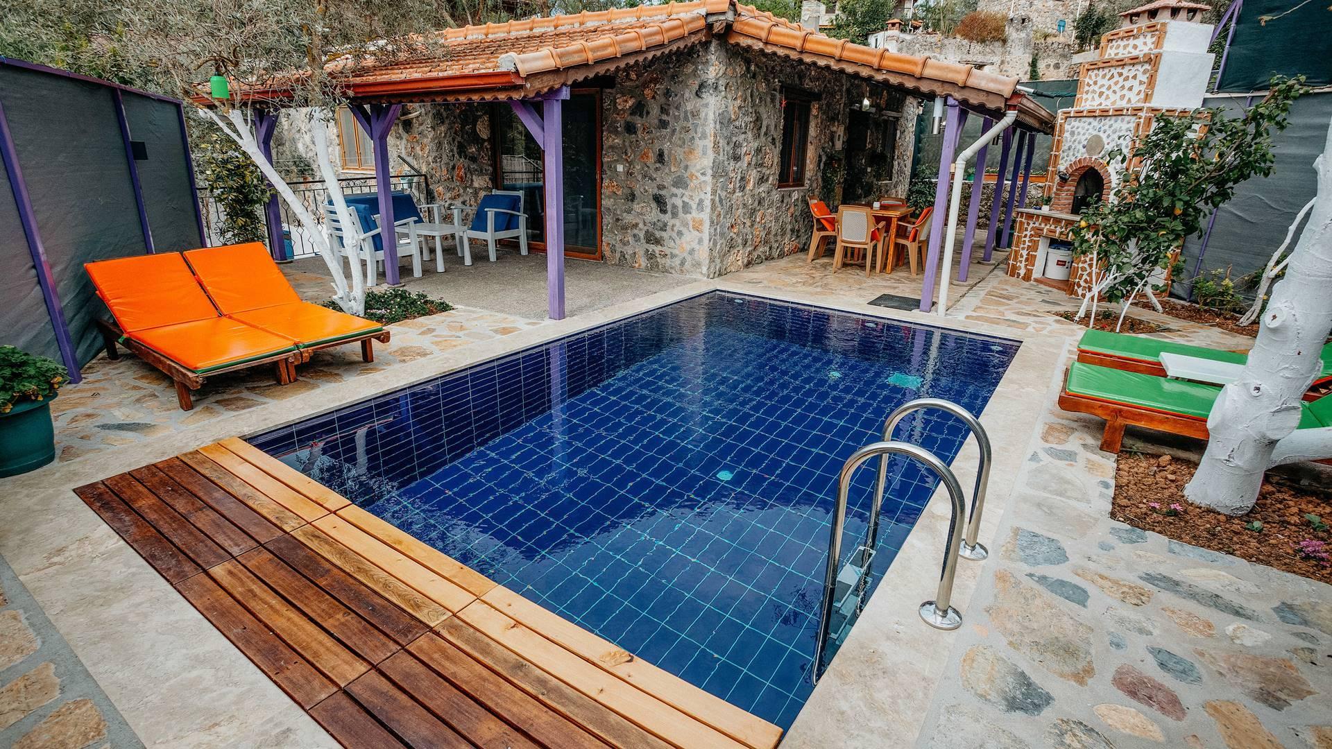 Fethiye Kayaköy'de Doğa İçerisinde, Özel Havuzlu, Şık Villa-26252