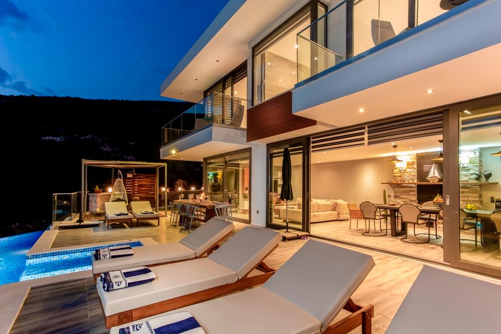 Kaş Kalkan'da Deniz Manzaralı, Özel Havuzlu, Estetik Villa-24300