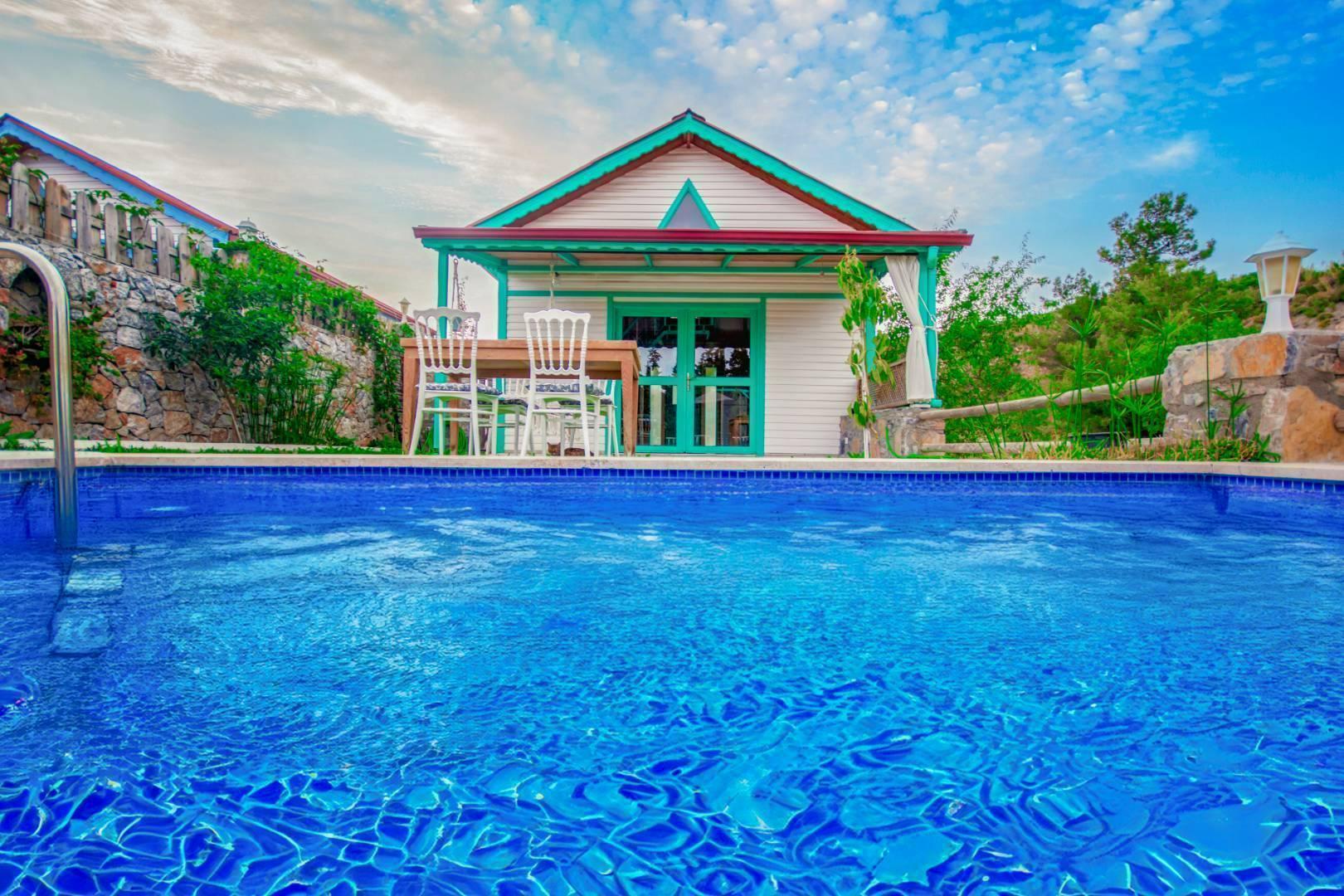 Datça Kızlan'da Muhteşem Doğada, Özel Havuzlu, Ahşap Tasarımlı Villa-21174