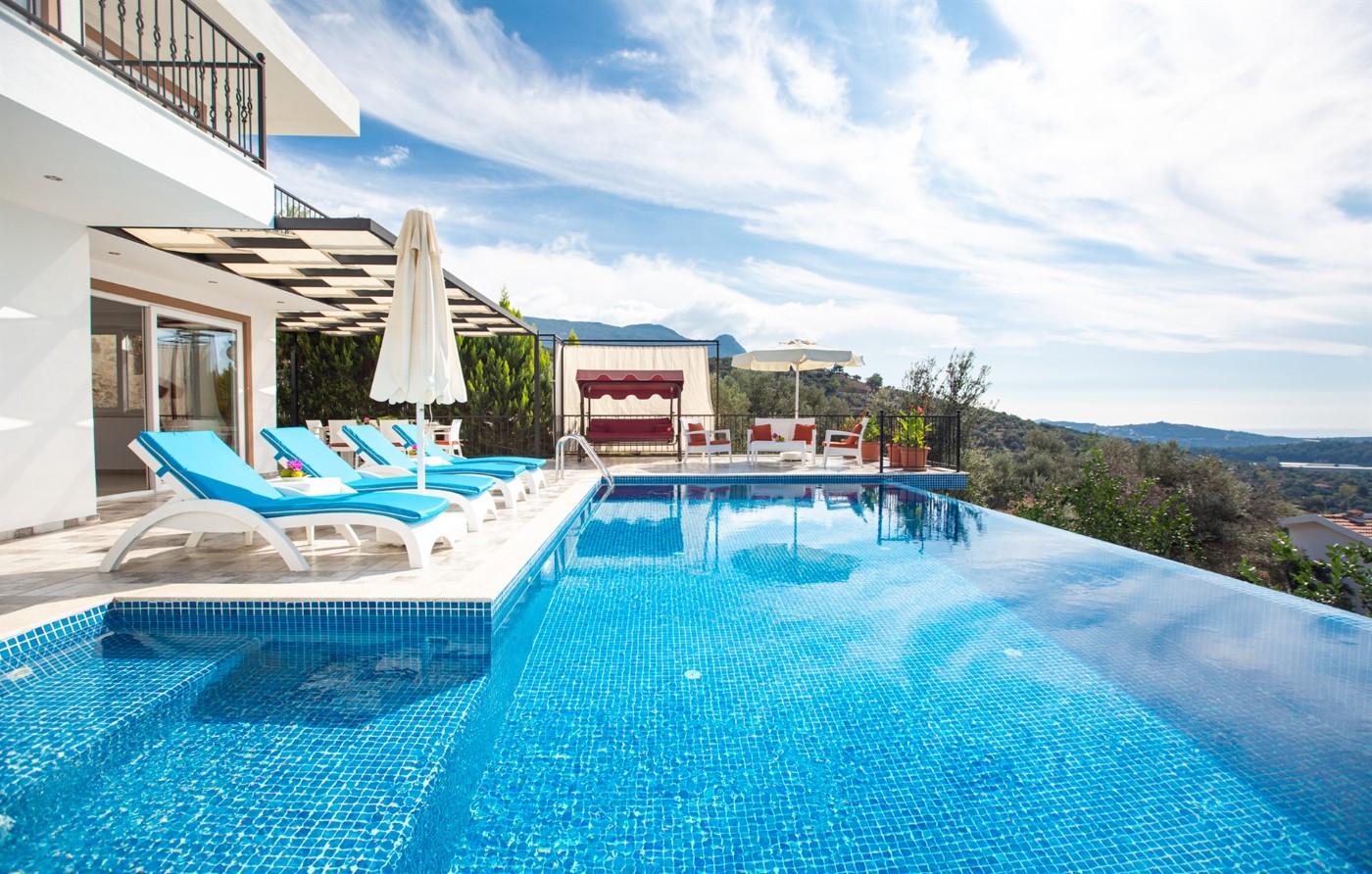 Kaş Üzümlü'de Doğa İçerisinde, Özel Havuzlu, Jakuzili, Modern Villa-19665