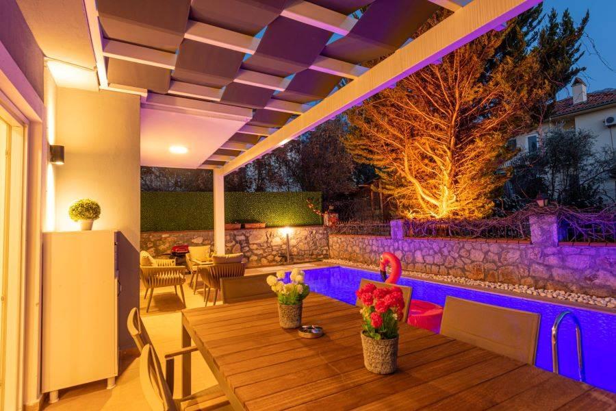 Fethiye Ölüdeniz'de Doğa Manzaralı, Özel Havuzlu, Konforlu Villa-26365